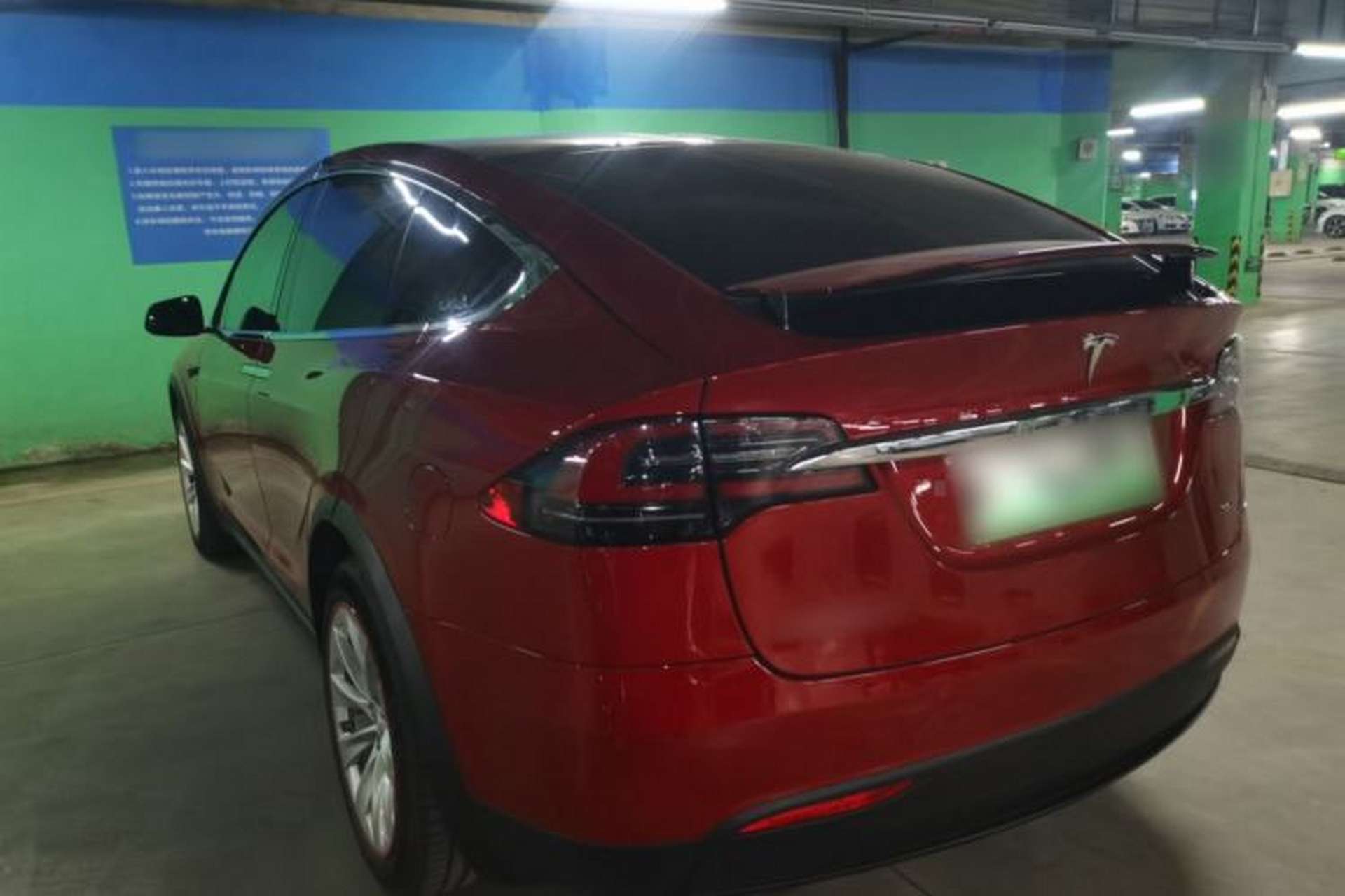 Used Tesla Model X 2016 X 75D Rear Left 45 Deg