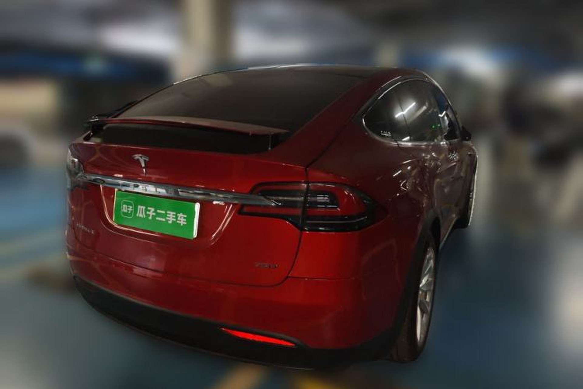 Used Tesla Model X 2016 X 75D Rear Right 45 Deg