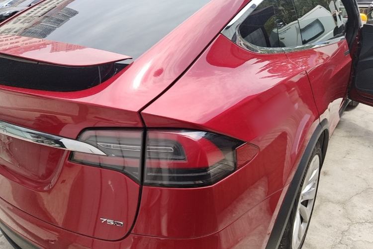 Used Tesla Model X 2016 X 75D Rear Right 45 Deg