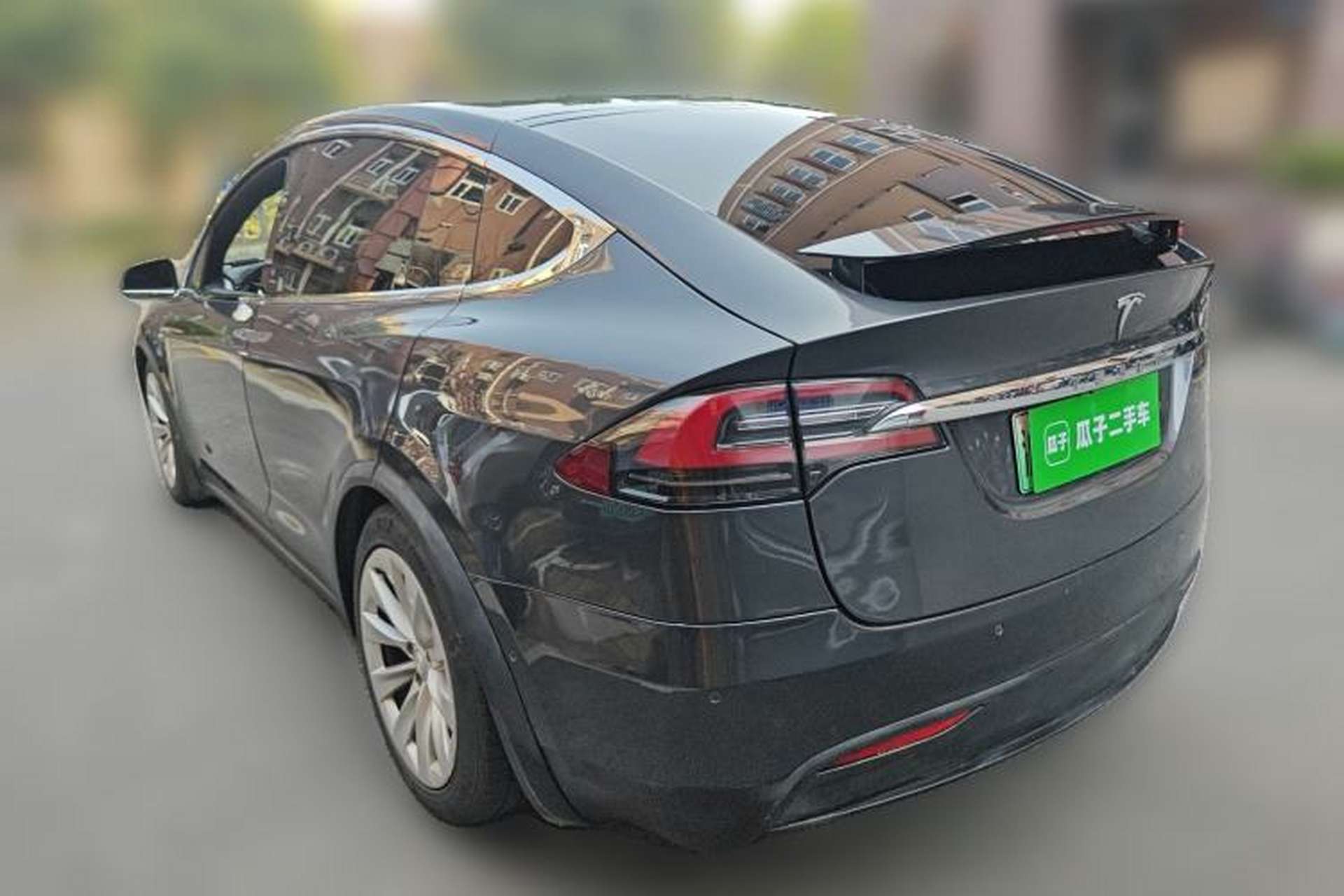 Used Tesla Model X 2016 X 60D Rear Left 45 Deg