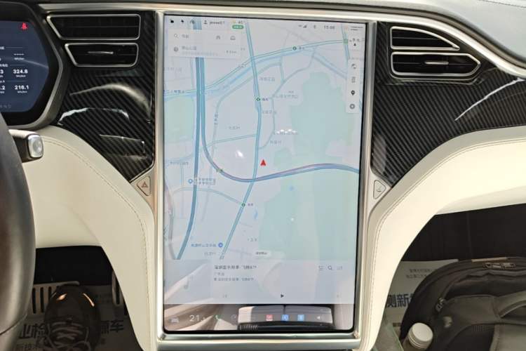 Used Tesla Model X 2016 X P100D Performance High-Performance Edition Audio And AC Panel