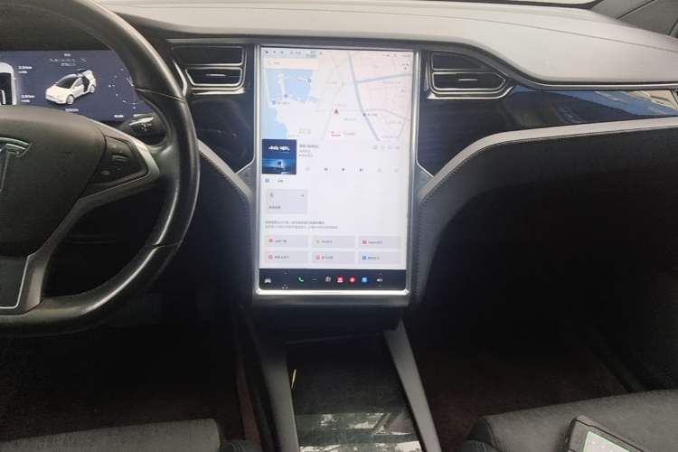 Used Tesla Model X 2016 X 75D Audio And AC Panel