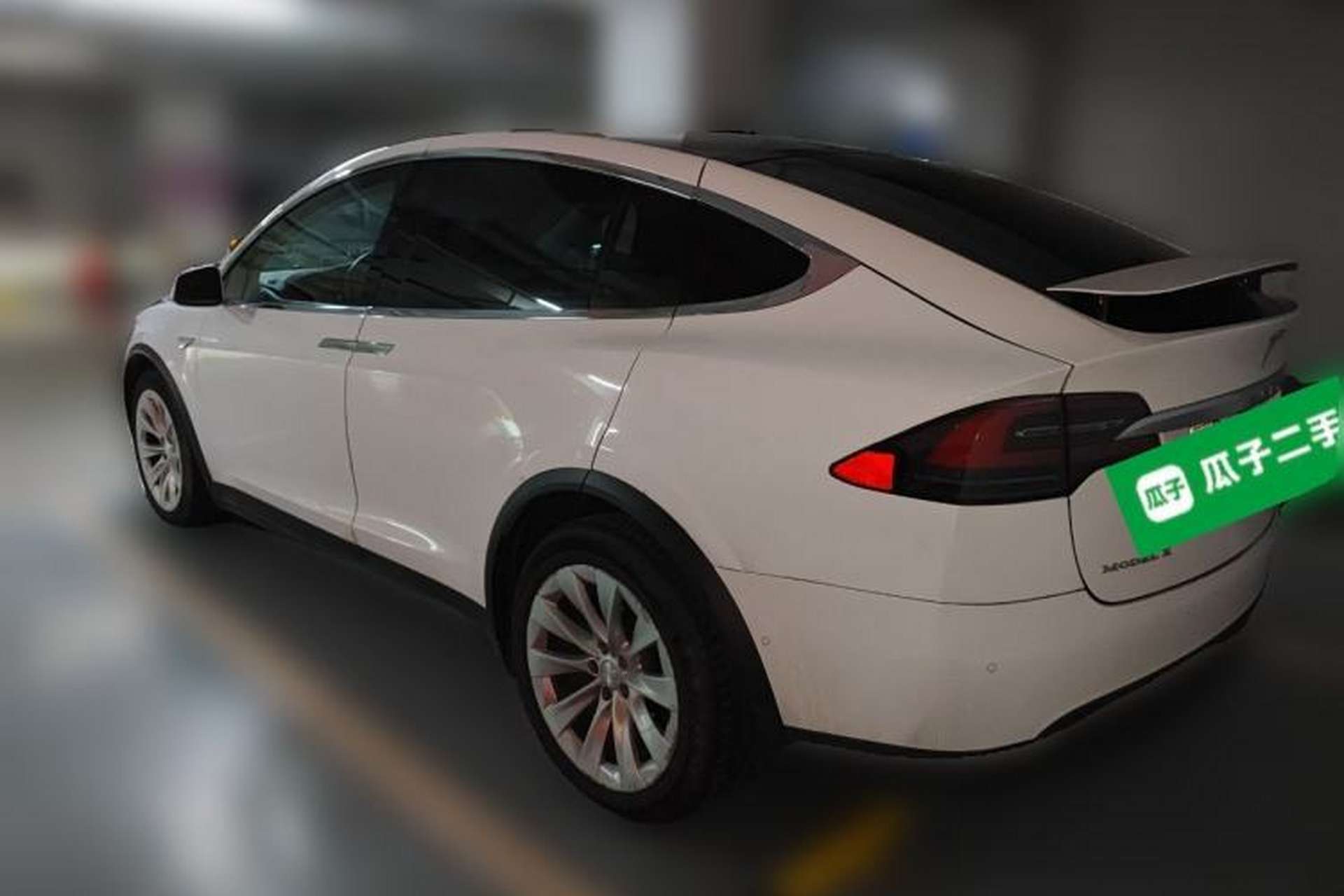 Used Tesla Model X 2016 X 90D Rear Left 45 Deg