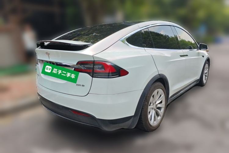 Used Tesla Model X 2016 X 75D Rear Right 45 Deg