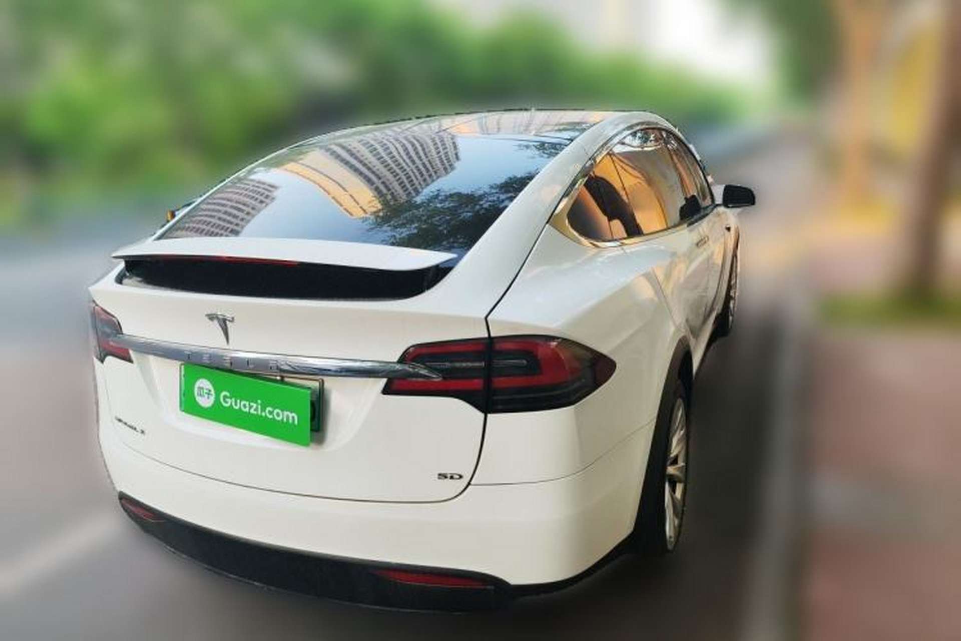 Used Tesla Model X 2016 X 75D Rear Right 45 Deg