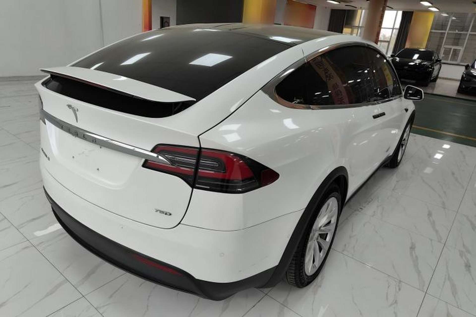 Used Tesla Model X 2016 X 75D Rear Right 45 Deg