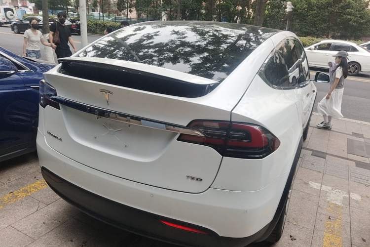 Used Tesla Model X 2016 X 75D Rear Right 45 Deg