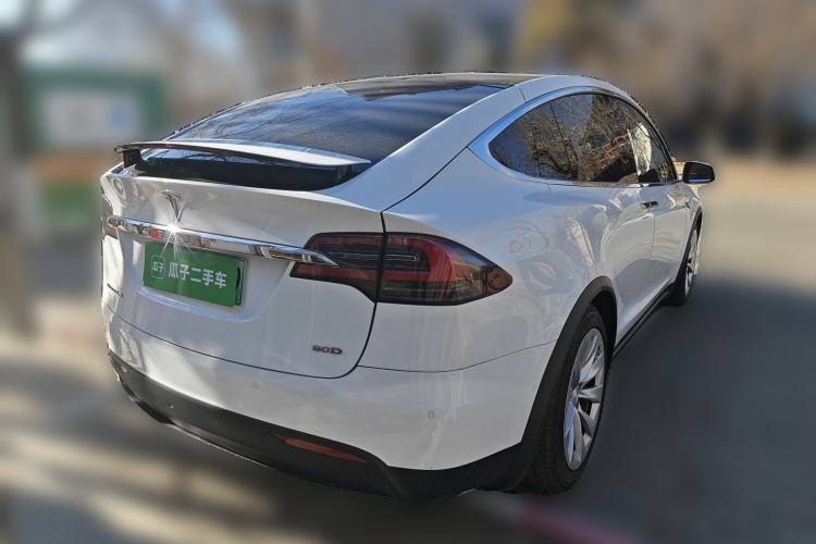 Used Tesla Model X 2016 X 75D Rear Right 45 Deg