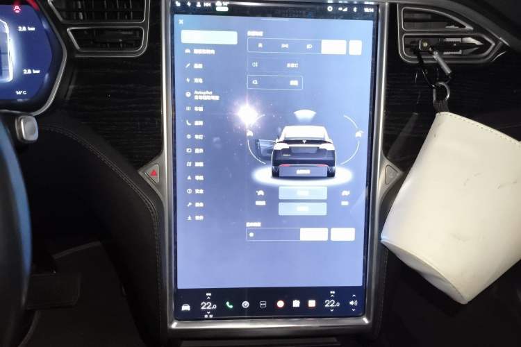 Used Tesla Model X 2017 X 100D Long Range Edition Audio And AC Panel