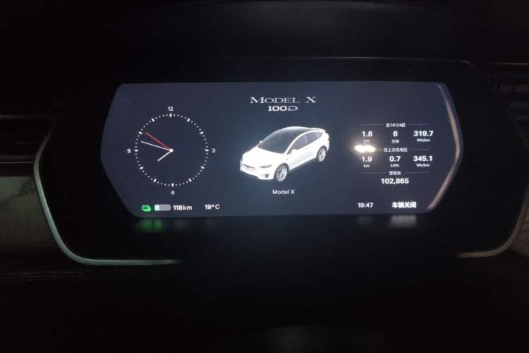 Used Tesla Model X 2017 X 100D Long Range Edition Instrument Cluster