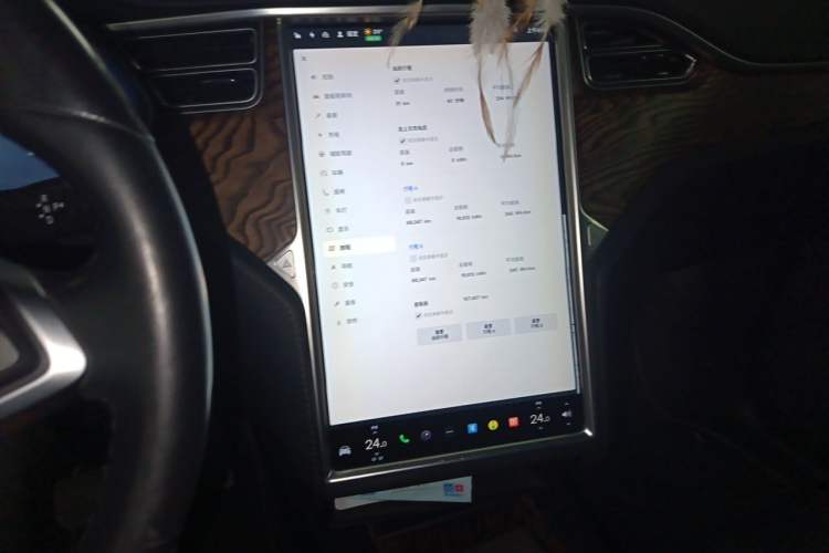 Used Tesla Model X 2017 X 100D Long Range Edition Audio And AC Panel