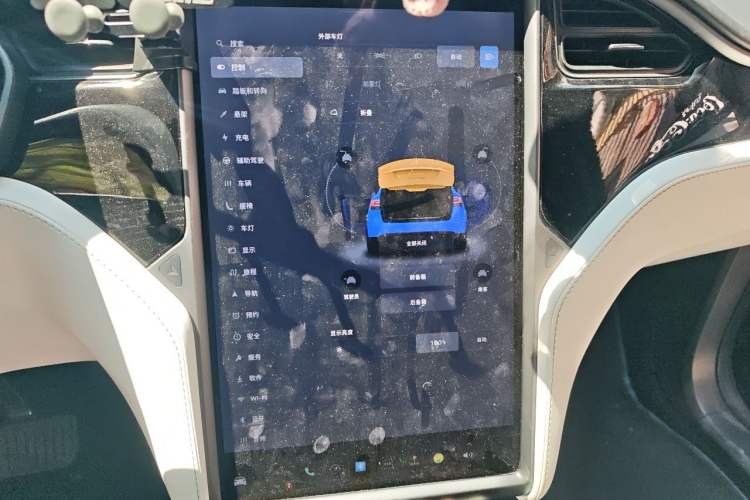 Used Tesla Model X 2017 X 100D Long Range Edition Audio And AC Panel