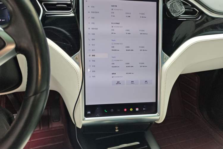 Used Tesla Model X 2017 X 100D Long Range Edition Audio And AC Panel