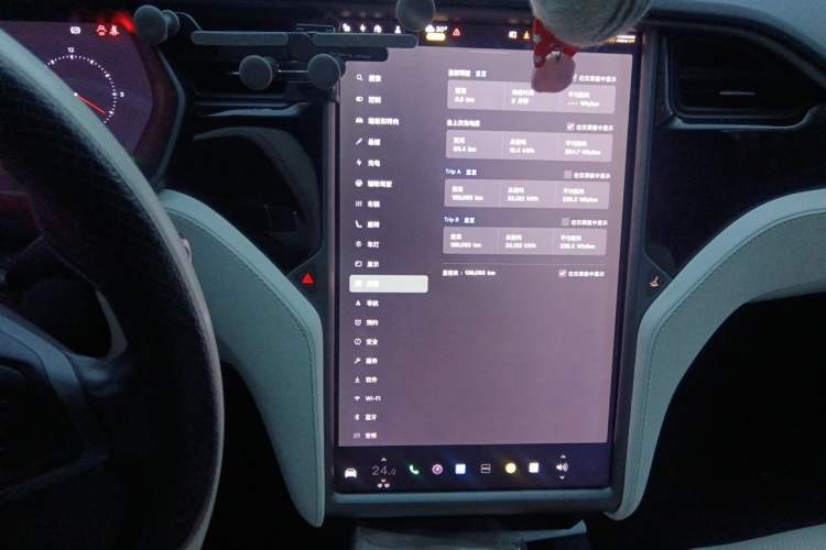 Used Tesla Model X 2017 X 100D Long Range Edition Audio And AC Panel
