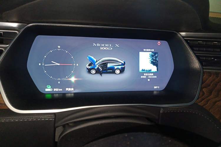 Used Tesla Model X 2017 X 100D Long Range Edition Instrument Cluster