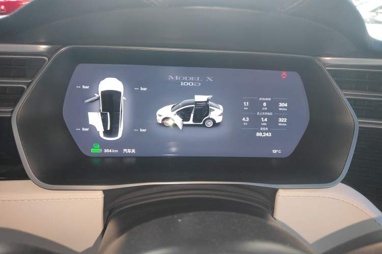 Used Tesla Model X 2017 X 100D Long Range Edition Instrument Cluster