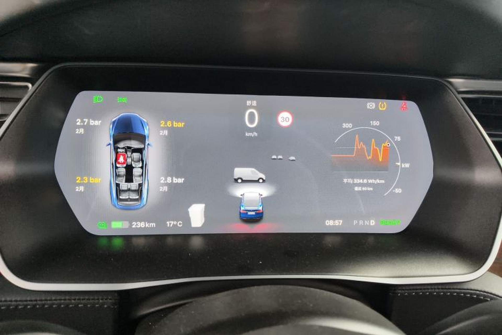 Used Tesla Model X 2017 X 100D Long Range Edition Instrument Cluster