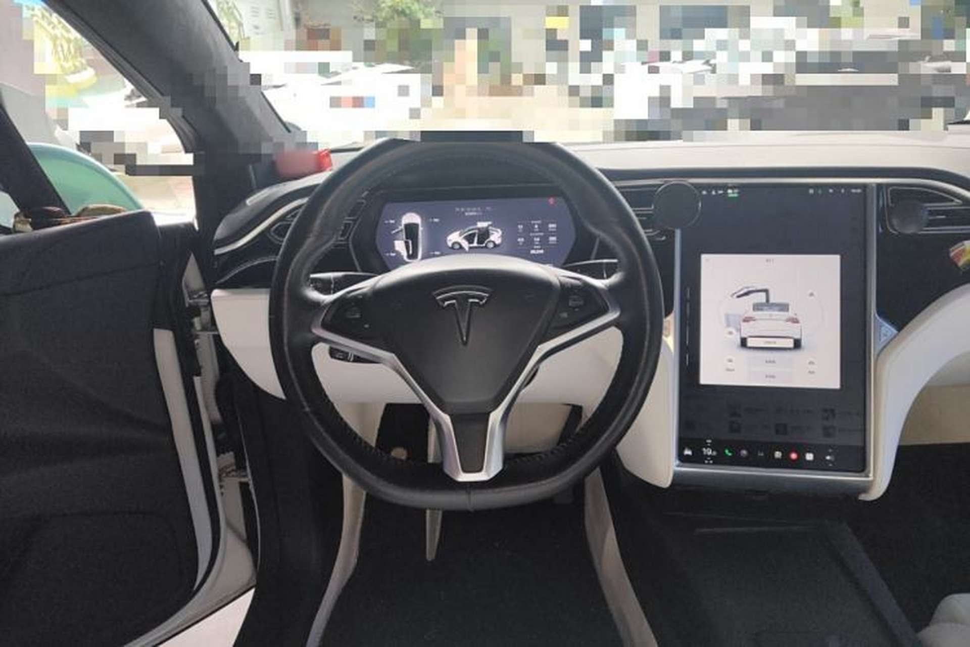 Used Tesla Model X 2017 X 100D Long Range Edition Steering Wheel