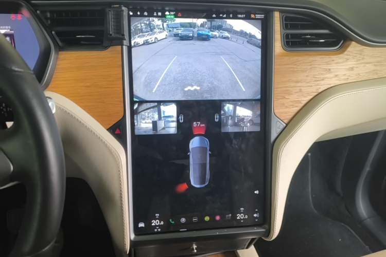 Used Tesla Model X 2017 X 100D Long Range Edition Audio And AC Panel