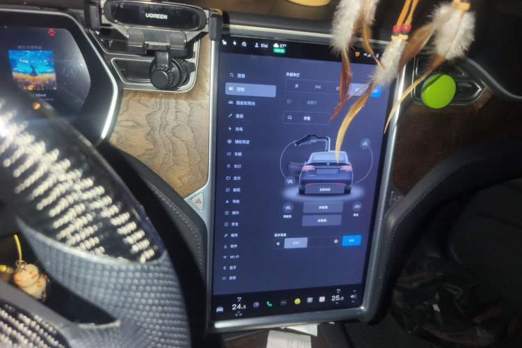 Used Tesla Model X 2017 X 100D Long Range Edition Audio And AC Panel
