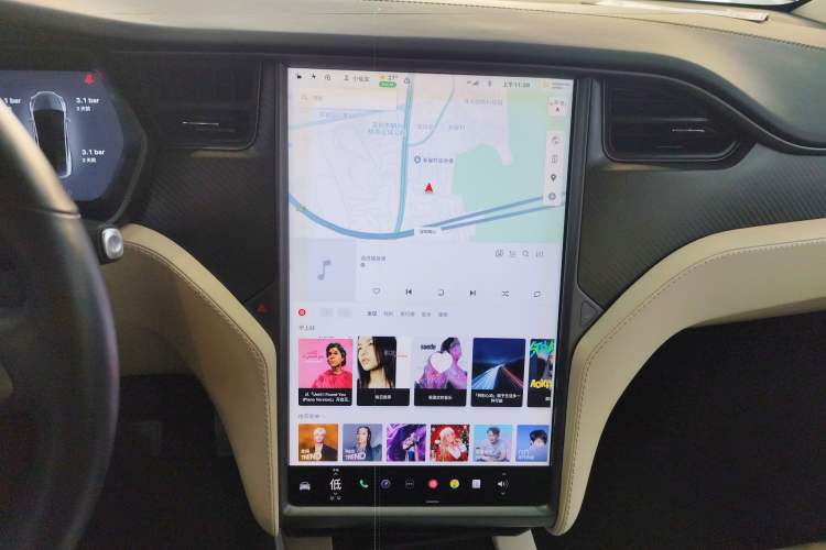 Used Tesla Model X 2017 X 100D Long Range Edition Audio And AC Panel