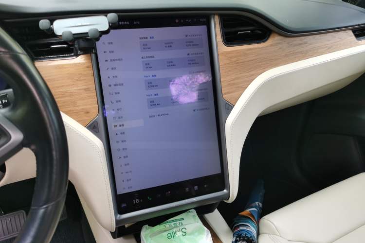 Used Tesla Model X 2017 X 100D Long Range Edition Audio And AC Panel