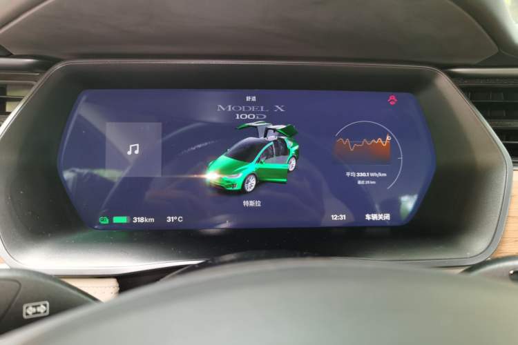 Used Tesla Model X 2017 X 100D Long Range Edition Instrument Cluster