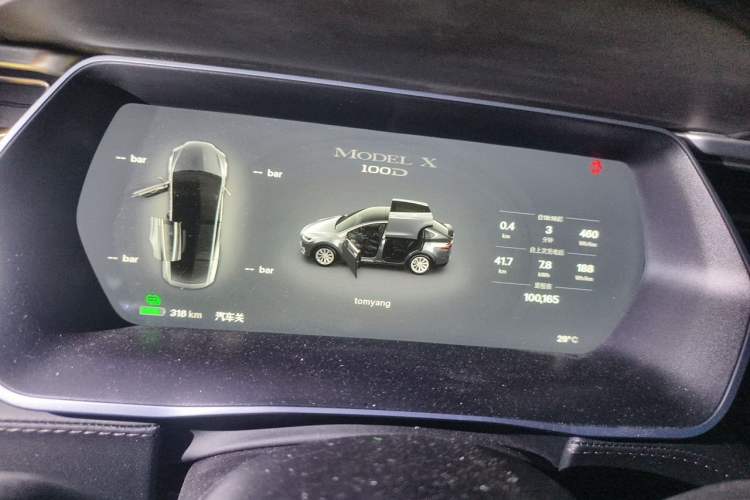 Used Tesla Model X 2017 X 100D Long Range Edition Instrument Cluster
