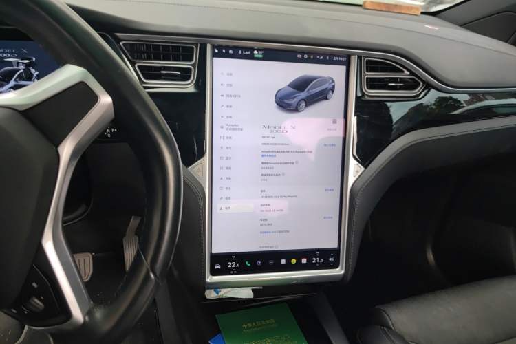 Used Tesla Model X 2017 X 100D Long Range Edition Audio And AC Panel