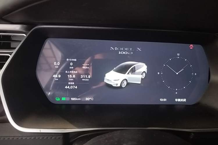 Used Tesla Model X 2017 X 100D Long Range Edition Instrument Cluster