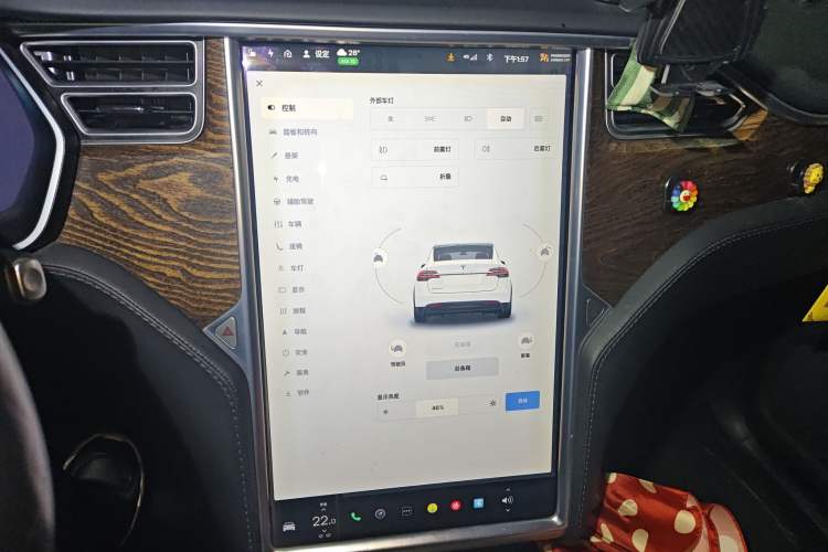 Used Tesla Model X 2017 X 100D Long Range Edition Audio And AC Panel