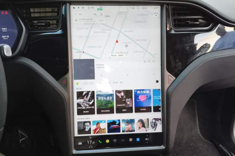 Used Tesla Model X 2017 X 100D Long Range Edition Audio And AC Panel