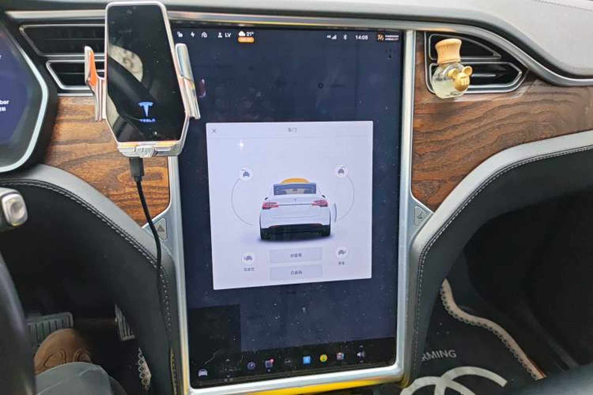 Used Tesla Model X 2017 X 100D Long Range Edition Audio And AC Panel