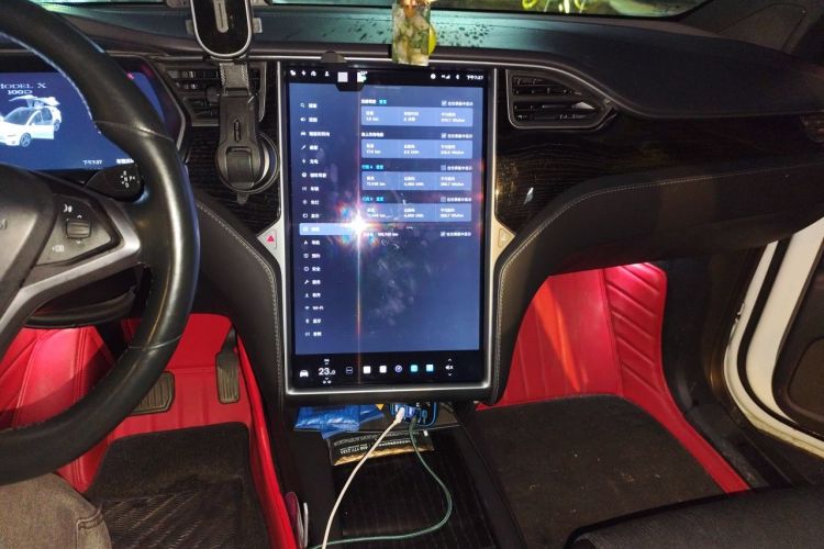Used Tesla Model X 2017 X 100D Long Range Edition Audio And AC Panel