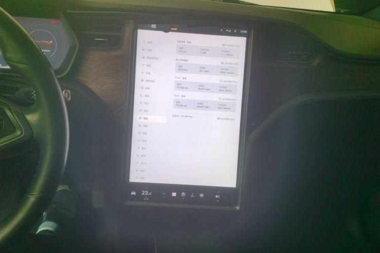 Used Tesla Model X 2017 X 100D Long Range Edition Audio And AC Panel