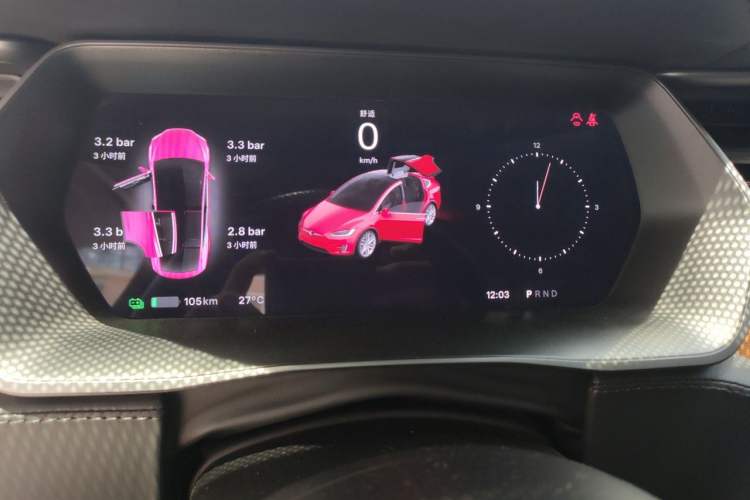 Used Tesla Model X 2017 X 100D Long Range Edition Instrument Cluster