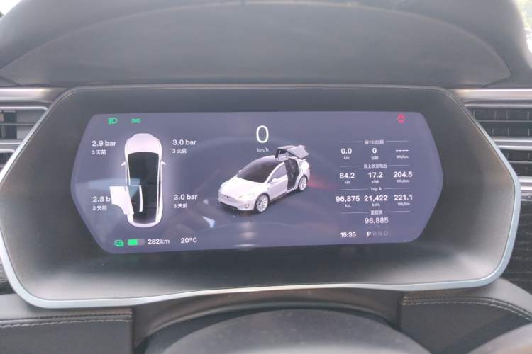 Used Tesla Model X 2017 X 100D Long Range Edition Instrument Cluster
