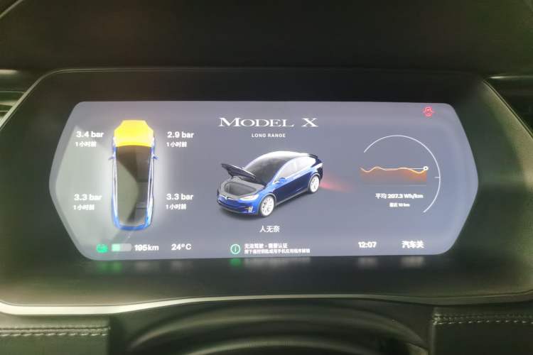 Used Tesla Model X 2017 X 100D Long Range Edition Instrument Cluster