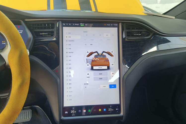 Used Tesla Model X 2017 X 100D Long Range Edition Audio And AC Panel
