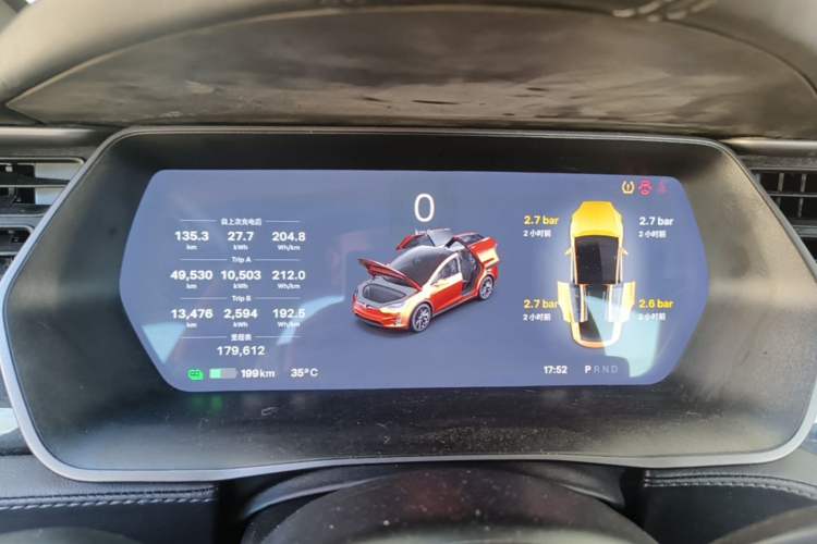 Used Tesla Model X 2017 X 100D Long Range Edition Instrument Cluster