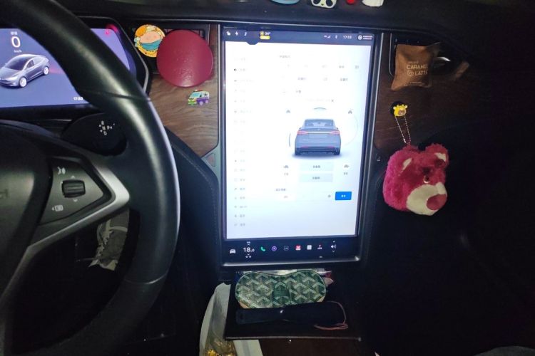 Used Tesla Model X 2019 Long-Range Version Audio And AC Panel