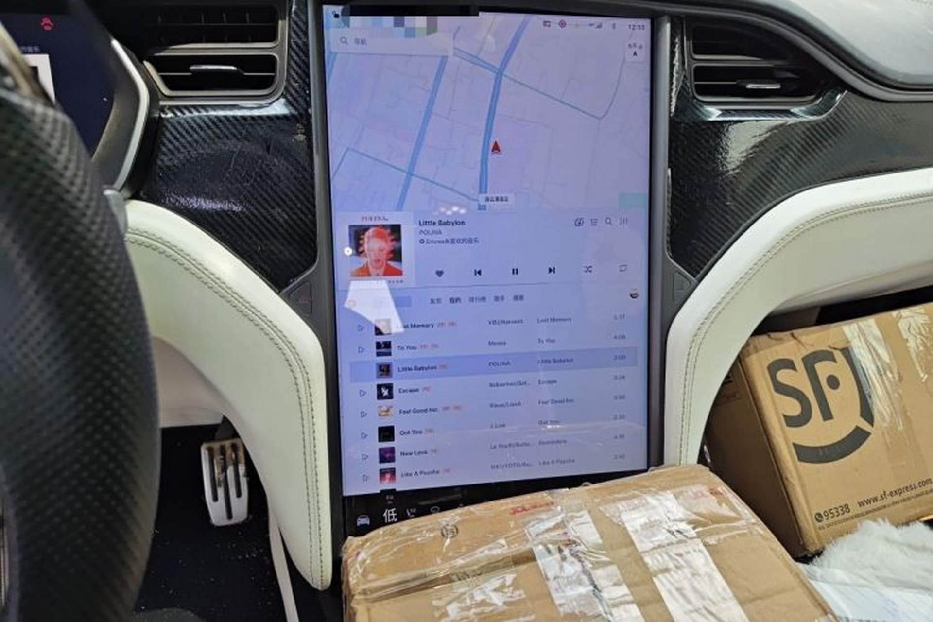 Used Tesla Model X 2019 Performance High-Performance Edition Audio And AC Panel