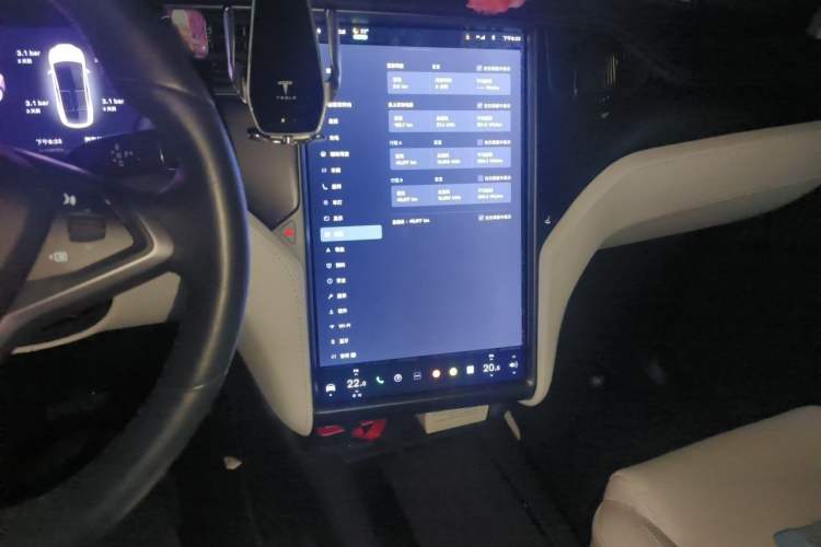 Used Tesla Model X 2019 Standard Range Version Audio And AC Panel