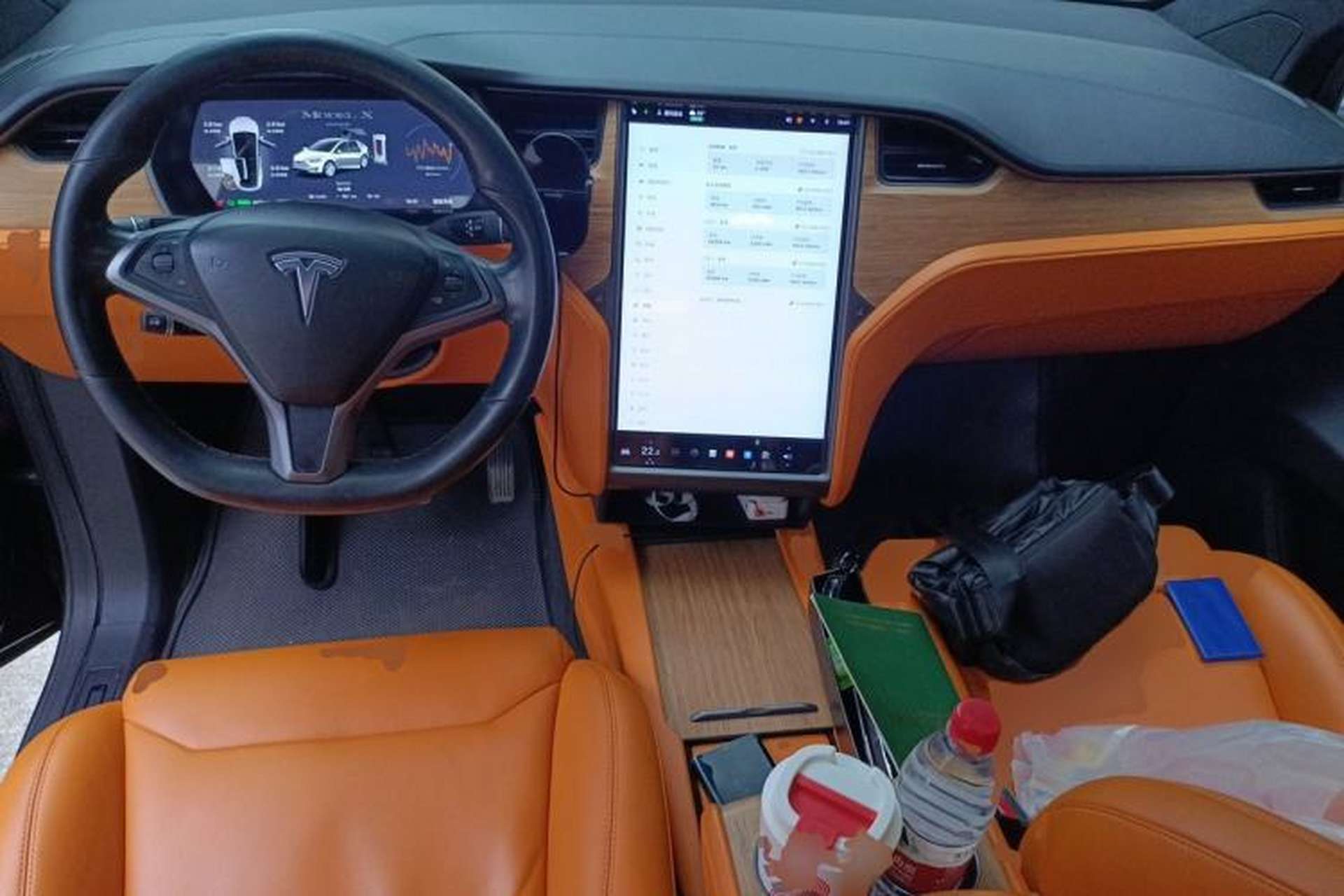 Used Tesla Model X 2019 Long-Range Version Center Console