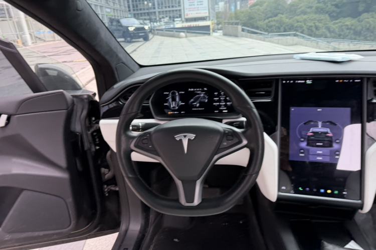 Used Tesla Model X 2019 Long-Range Version Engine Bay