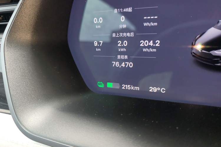 Used Tesla Model X 2019 Performance High-Performance Edition Odometer Close Up