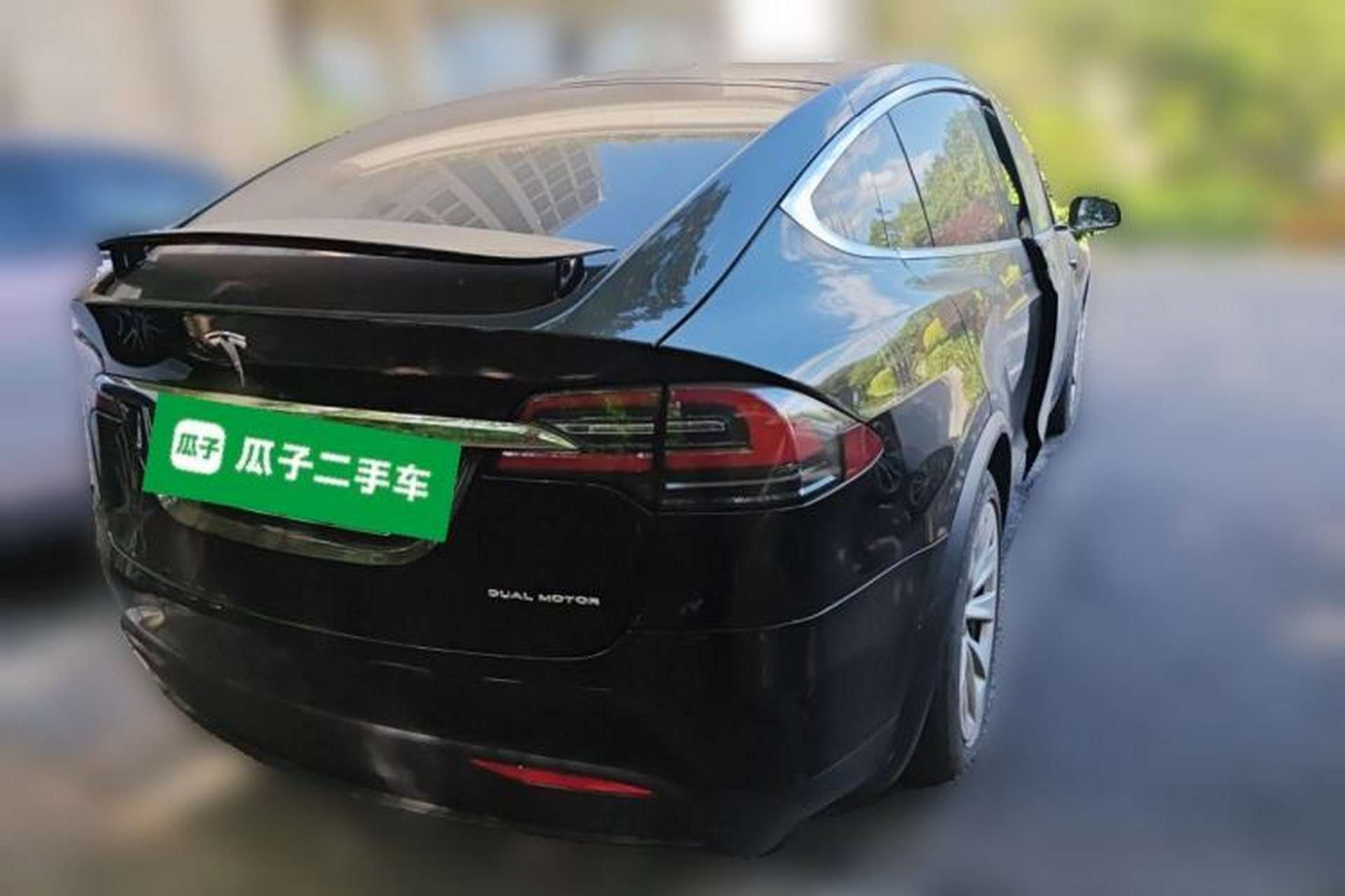 Used Tesla Model X 2019 Long-Range Version Rear Right 45 Deg