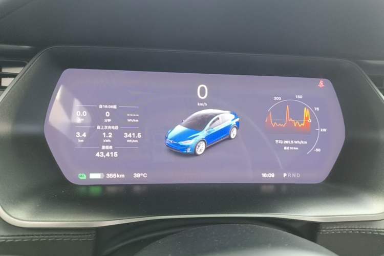 Used Tesla Model X 2019 Long-Range Version Instrument Cluster