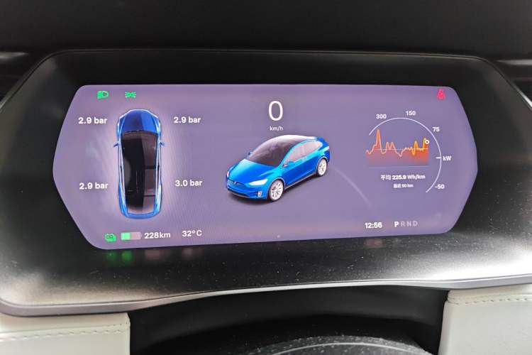 Used Tesla Model X 2019 Long-Range Version Instrument Cluster