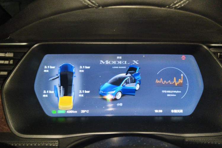 Used Tesla Model X 2019 Long-Range Version Instrument Cluster